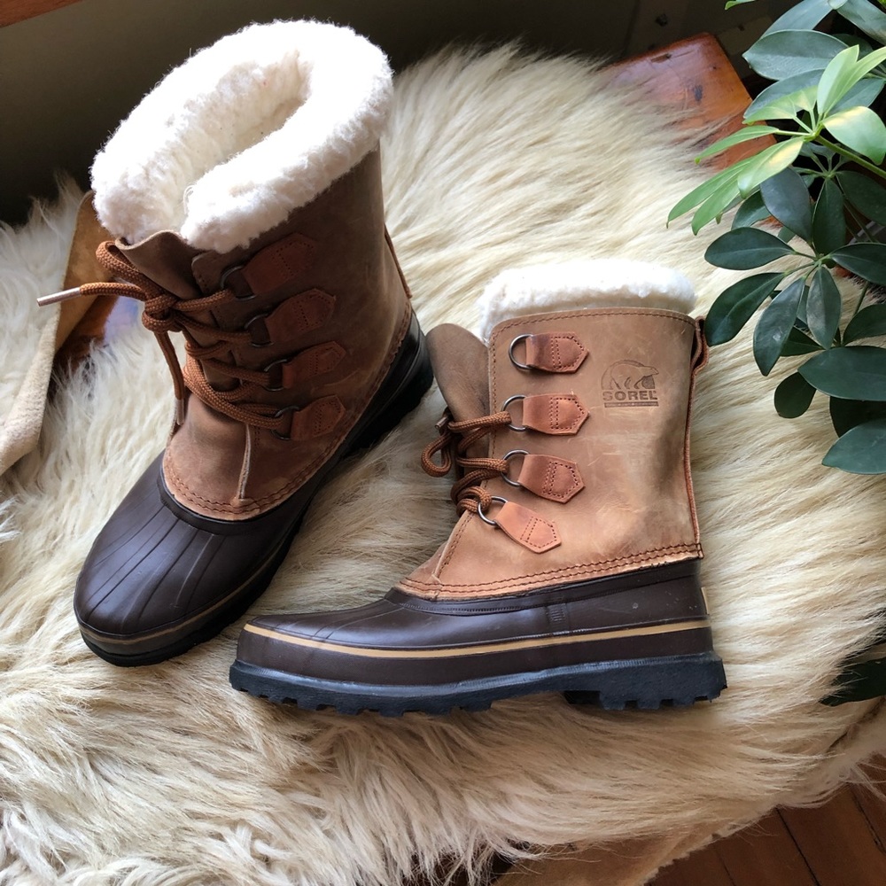 SOLD Sorel chestnut leather winter boots - Picture 5 of 11